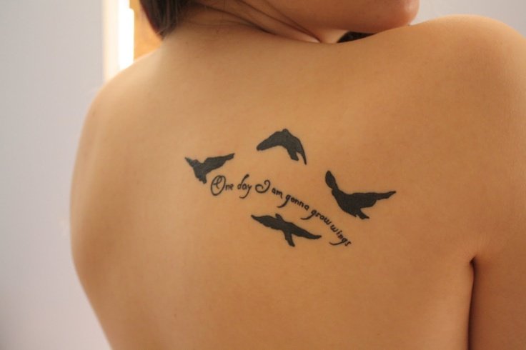 Birds Notes Tattoos for Vagabond Girls