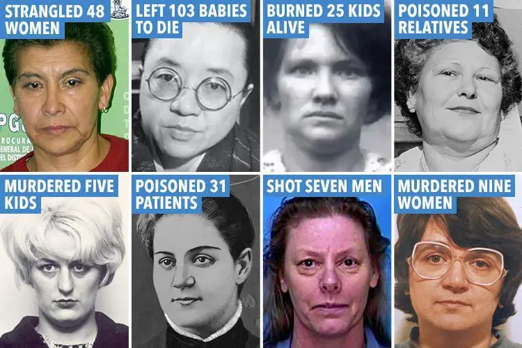 11 Terrifying Female Serial Killers of the World